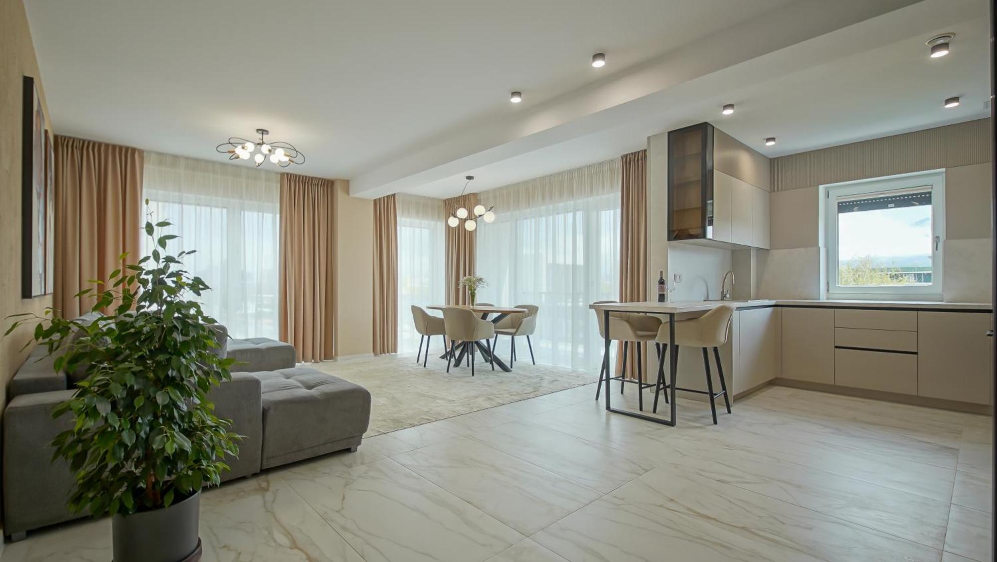 Apartament cu 1 dormitor și vedere